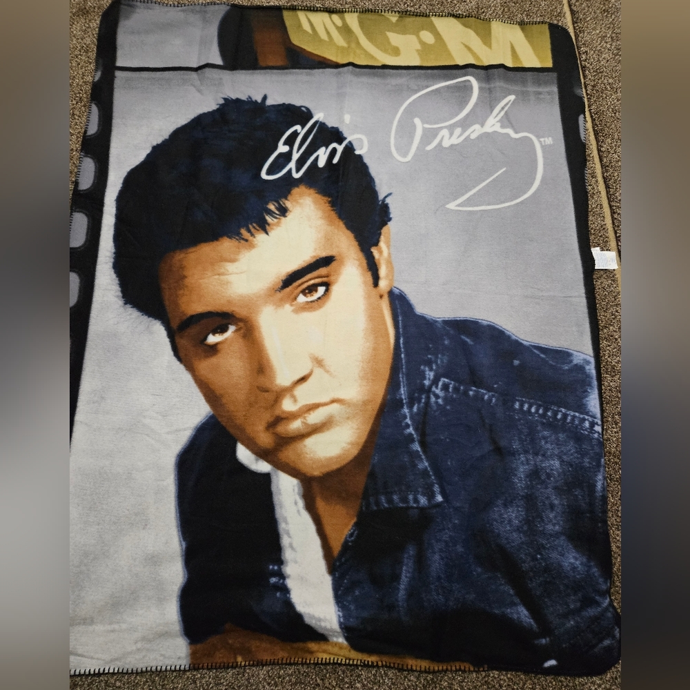 Elvis Presley Throw Blanket Northwest Company USA Vintage  